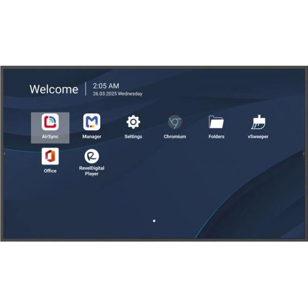Viewsonic ViewBoard LED large format display 65 inch 3840x2160 - 500 nits - Android 14 - 24/7 - USB-C [CDE6514-2C]