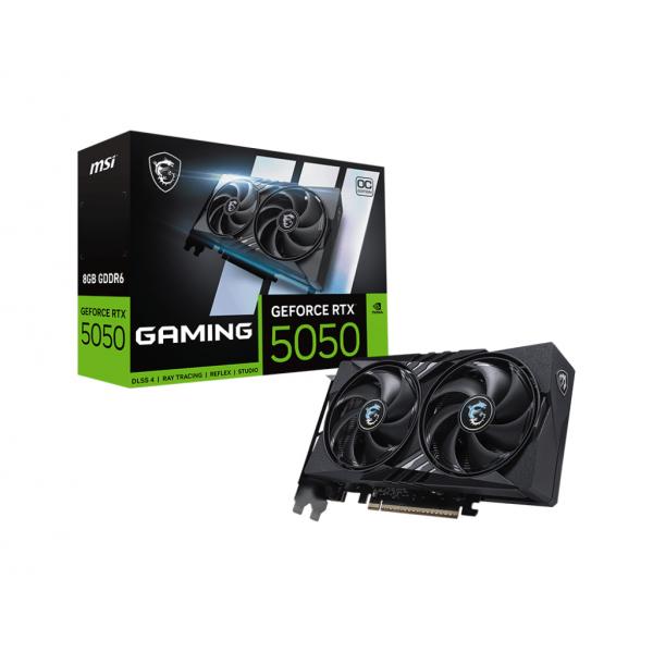 MSI VGA GEFORCE RTX 5050, RTX 5050 8G GAMING OC, 8GB GDDR6, HDMI/DP*3, ATX, DUAL FAN, OC [RTX 5050 8G GAMIN OC]