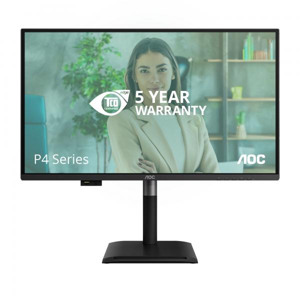 AOC Q27P4U Monitor PC 68,6 cm (27") 2560 x 1440 Pixel Wide Quad HD Nero [Q27P4U]