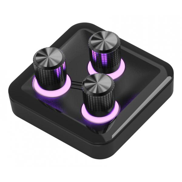 COOLER MASTER HUB 3XKNOB, MODULO ACCESSORIO MAGNETICO, 3 MANOPOLE ALTA PRECISIONE [MHKB03AA22]