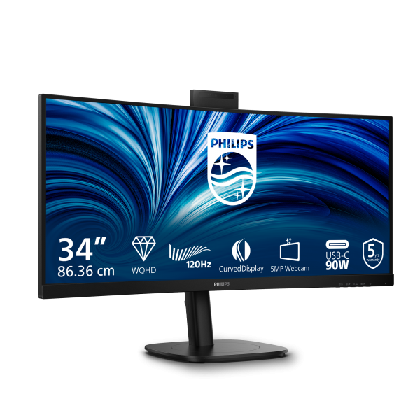 Philips Serie 3000 34B2U3600CH/00 Monitor PC 86,4 cm (34") 3440 x 1440 Pixel Wide Quad HD LCD Nero [34B2U3600CH/00]