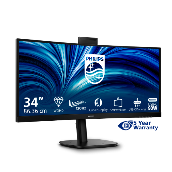 Philips Serie 3000 34B2U3600CH/00 Monitor PC 86,4 cm (34") 3440 x 1440 Pixel Wide Quad HD LCD Nero [34B2U3600CH/00]