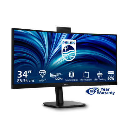 Philips Serie 3000 34B2U3600CH/00 Monitor PC 86,4 cm (34") 3440 x 1440 Pixel Wide Quad HD LCD Nero [34B2U3600CH/00]