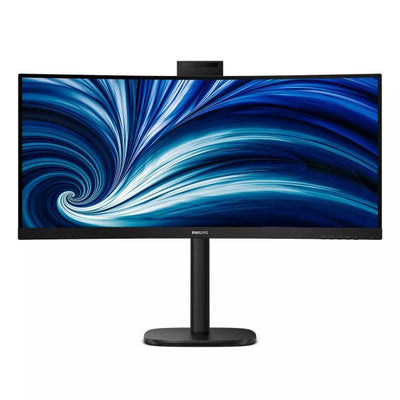 PHILIPS MONITOR CURVO 34 LED VA WQHD 21:9 4MS 300 CDM, REG ALTEZZA, WEBCAM, DP/HDMI, MULTIMEDIALE [34B2U3600CH]