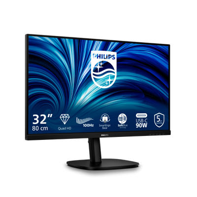 Philips 32B2U3601/00 Monitor PC 80 cm (31.5") 2560 x 1440 Pixel Quad HD LCD Nero [32B2U3601/00]