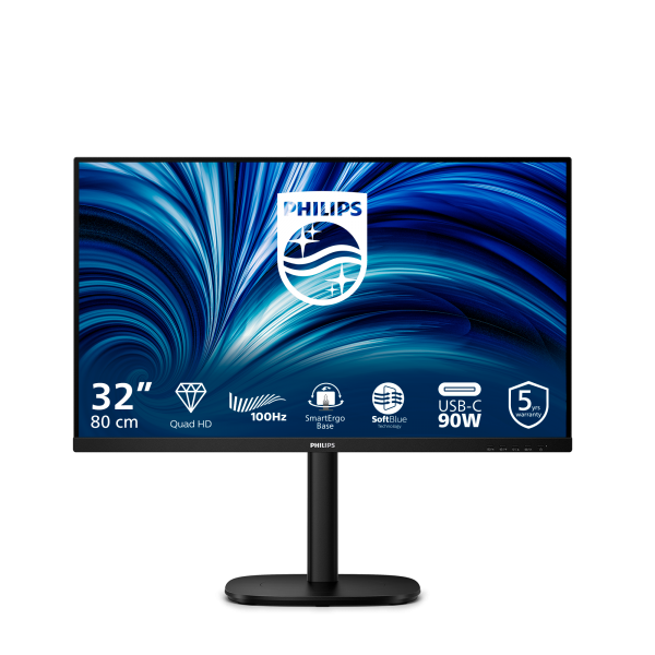 Philips 32B2U3601/00 Monitor PC 80 cm (31.5") 2560 x 1440 Pixel Quad HD LCD Nero [32B2U3601/00]