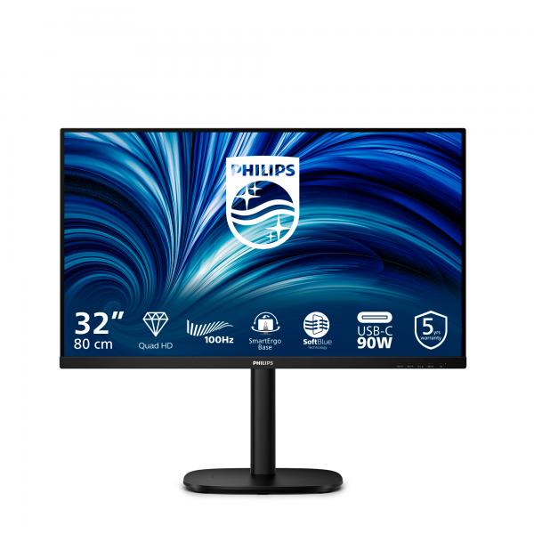 Philips 32B2U3601/00 Monitor PC 80 cm (31.5") 2560 x 1440 Pixel Quad HD LCD Nero [32B2U3601/00]