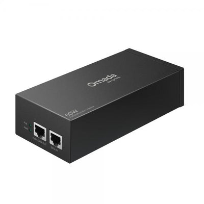 TP-Link - POE370S - Omada 10G PoE++ Injector Adapter PORT: 1 10Gbps PoE Port, 1 10Gbps Non-PoE Port SPEC: 802.3bt/at/af Compliant, 60 W PoE Power, Data and Power Carried over the same cable, Steel [POE370S]