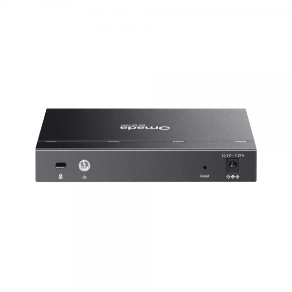 TP-Link - ES208GP - Omada 8-Port Gigabit Easy Managed Switch with 8-Port PoE+, 8 Gigabit PoE+ Ports, 802.3at/af, 64 W PoE Power, Desktop Steel Case and Fanless, Centralized Management by Omada SDN C [ES208GP]