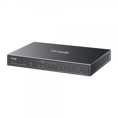 TP-Link - ES210GP - Omada 10-Port Gigabit Easy Managed Switch with 8-Port PoE+, 8 Gigabit PoE+ Ports, 1x Gigabit Non-PoE Ports, 1 Combo Gigabit RJ45/SFP Port, 802.3at/af, 63 W PoE Power, Desktop St [ES210GP]