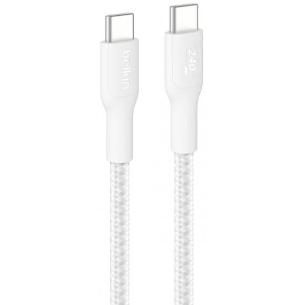 Belkin BoostCharge Pro cavo USB 3 m USB C 240 W Bianco [CAB025HQ3MWH]