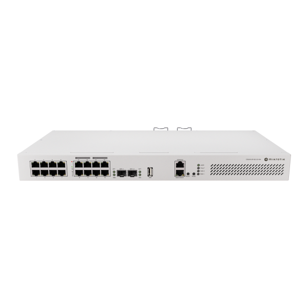 MikroTik, CRS418-8P-8G-2S+RM, switch managed 8 x 1Gb PoE, 8 x 1Gb , 2 x SFP+, quad-core 2,2GHz ARM CPU. [CRS418-8P-8G-2S+RM]