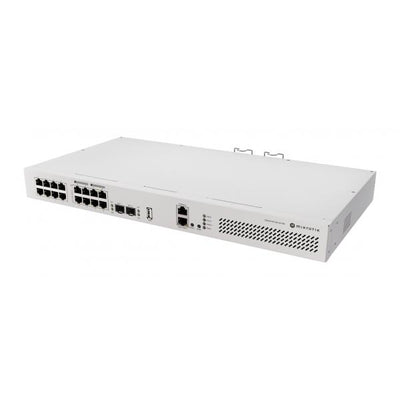 MikroTik, CRS418-8P-8G-2S+RM, switch managed 8 x 1Gb PoE, 8 x 1Gb , 2 x SFP+, quad-core 2,2GHz ARM CPU. [CRS418-8P-8G-2S+RM]