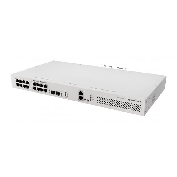 MikroTik, CRS418-8P-8G-2S+RM, switch managed 8 x 1Gb PoE, 8 x 1Gb , 2 x SFP+, quad-core 2,2GHz ARM CPU. [CRS418-8P-8G-2S+RM]
