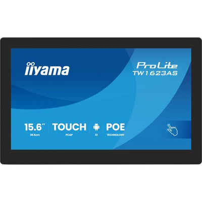 iiyama TW1623AS-B3P Monitor PC 39,6 cm (15.6") 1920 x 1080 Pixel Full HD LED Touch screen Nero [TW1623AS-B3P]