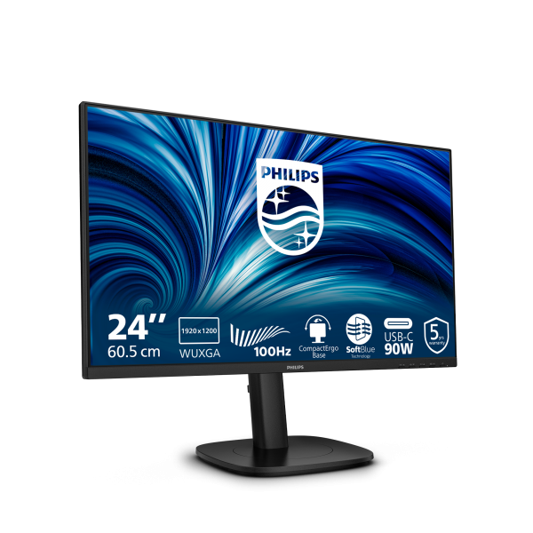 Philips 3000 Series - 24 inch WUXGA Monitor - 1920x1080 - 100Hz - 4ms [24B2U3301D/00]