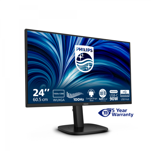 Philips 3000 Series - 24 inch WUXGA Monitor - 1920x1080 - 100Hz - 4ms [24B2U3301D/00]