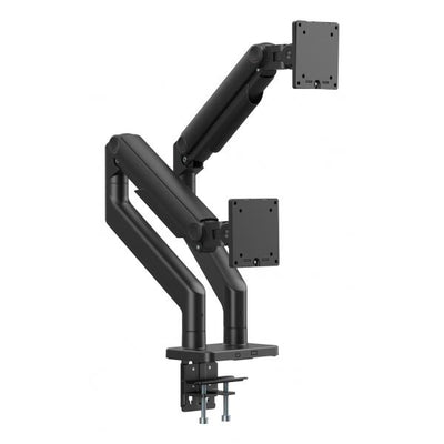 Digitus Dual Monitor Mount - 2x 45inch - Max 2x 20 kg - Mechanical Spring - VESA 75 x 75 - 100 x 100 - Black [DA-90474]