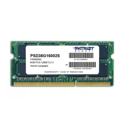 PATRIOT RAM SODIMM 8GB DDR3 1600MHZ [PSD38G16002S]