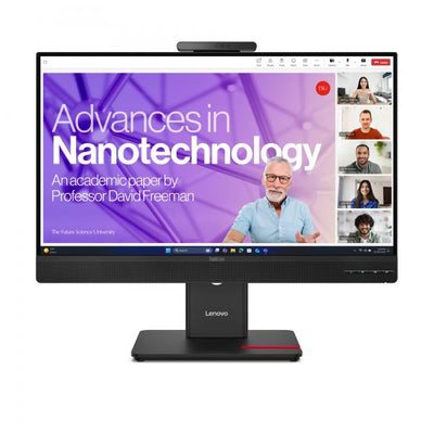 Lenovo ThinkVision T27QD-4v - 27 inch - Quad HD IPS LED Monitor - 2560x1440 - 120Hz - Pivot / HAS / RJ45 / USB-C / Webcam [64B8UAT1EU]