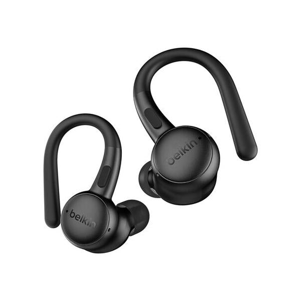 Belkin SoundForm ActiveFit Auricolare Con cavo e senza cavo A clip Musica e Chiamate USB tipo-C Bluetooth Nero [AUC016HQBK]