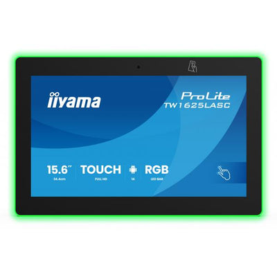 iiyama TW1625LASC-B3PNR espositore per sale riunioni 39,6 cm (15.6") 1920 x 1080 Pixel LED Wi-Fi 6 (802.11ax), Wi-Fi 5 (802.11ac), Wi-Fi 4 (802.11n), 802.11g, 802.11a, 802.11b Nero Bluetooth [TW1625LASC-B3PNR]