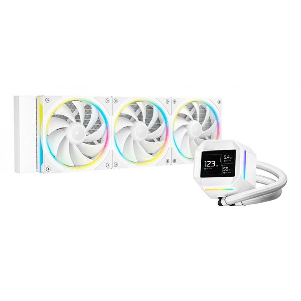 DEEPCOOL RAFF. LIQUIDO LM360WH WHITE ARGB IPS 2.4'' 320x420 (MP4) PUMP 2500 [R-LM360-WHDMMC-1]