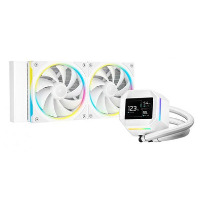 DEEPCOOL RAFF. LIQUIDO LM240 WHITE IPS 240mm AIO 2.4'' 320X420 LCD [R-LM240-WHDMMC-1]