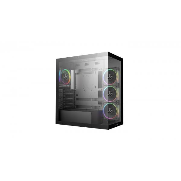 DEEPCOOL CASE MID TOWER CG580 4F V2 2TG 4x120 PWM+ARGB FAN [R-CG580-BKADA4-G-2]
