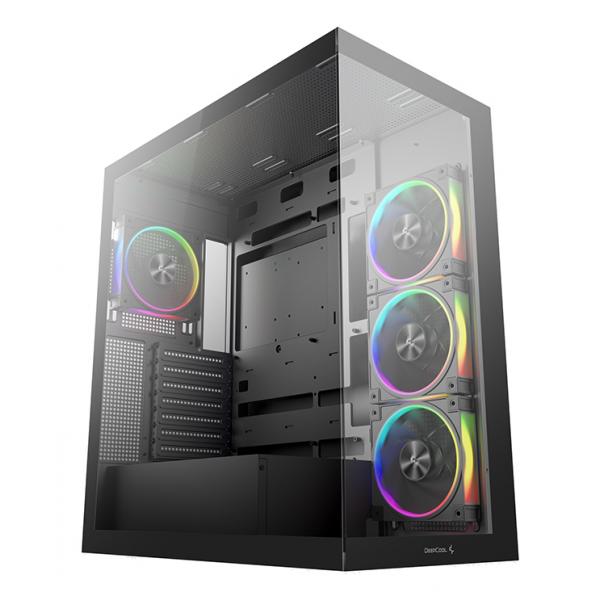 DEEPCOOL CASE MID TOWER CG580 4F V2 2TG 4x120 PWM+ARGB FAN [R-CG580-BKADA4-G-2]