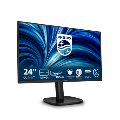 Philips Serie 3000 24B2N3200D/00 Monitor PC 61,2 cm (24.1") 1920 x 1200 Pixel WUXGA LCD Nero [24B2N3200D/00]