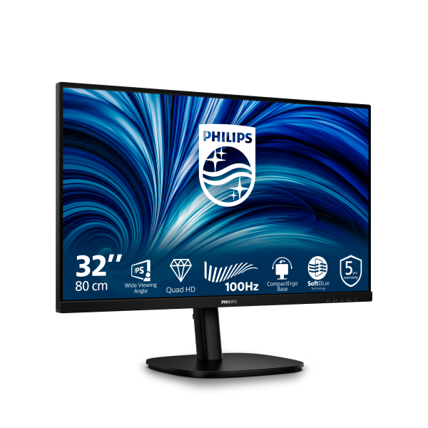 Philips 3000 Series - 32 inch - 2560x1440 - Quad HD - USB Hub - Pivot - HAS [32B2N3500/00]