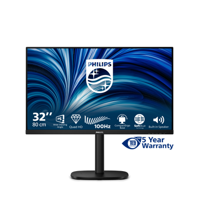 Philips Serie 3000 32B2N3500/00 Monitor PC 80 cm (31.5") 2560 x 1440 Pixel Quad HD LCD Nero [32B2N3500/00]