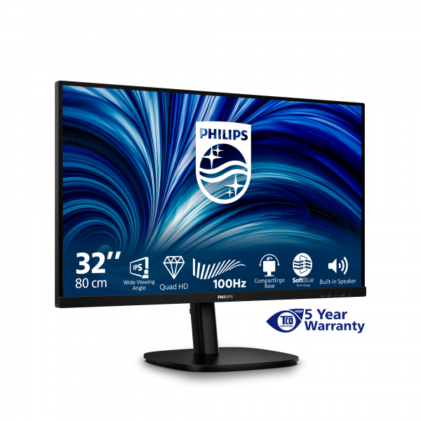 Philips 3000 Series - 32 inch - 2560x1440 - Quad HD - USB Hub - Pivot - HAS [32B2N3500/00]