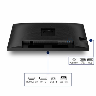 Philips Serie 3000 32B2N3500/00 Monitor PC 80 cm (31.5") 2560 x 1440 Pixel Quad HD LCD Nero [32B2N3500/00]