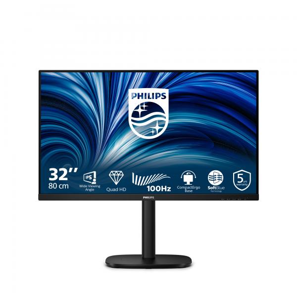 Philips Serie 3000 32B2N3500/00 Monitor PC 80 cm (31.5") 2560 x 1440 Pixel Quad HD LCD Nero [32B2N3500/00]