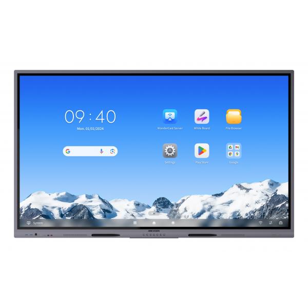 Hikvision Value Series DS-D5C75RB/A2L lavagna interattiva 190,5 cm (75") 3840 x 2160 Pixel Touch screen Grigio [DS-D5C75RB/A2L]