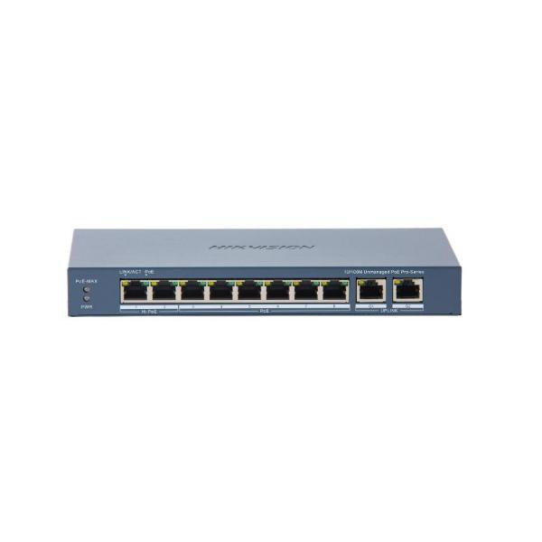 Hikvision DS-3E0310HP-E(C) switch di rete Non gestito Fast Ethernet (10/100) Supporto Power over Ethernet (PoE) Blu [DS-3E0310HP-E]