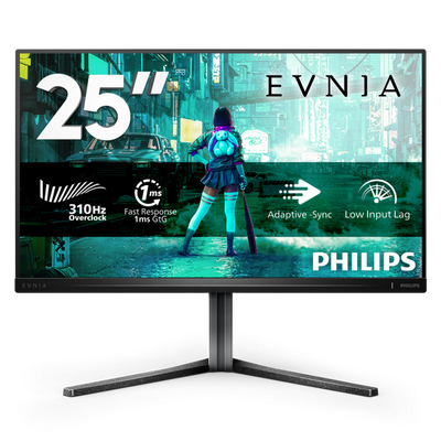 Philips Evnia Series - 25 inch Full HD Monitor - 1920x1080 - 300Hz - 1ms [25M2N3200U/00]