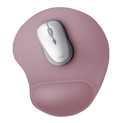 TRUST TAPPETINO/MOUSEPAD ERGONOMICO CON POGGIAPOLSO - BIGFOOT - ROSA [26013]