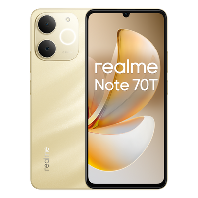 realme Note 70T 17,1 cm (6.74") Doppia SIM Android 15 4G USB tipo-C 4 GB 64 GB 6000 mAh Oro [0169050300]