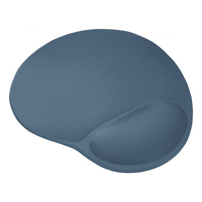 TAPPETINO/MOUSEPAD ERGONOMICO CON POGGIAPOLSO - TRUST BIGFOOT - AZZURRO [26011]