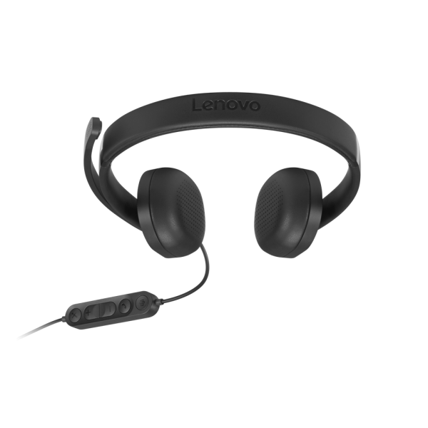Lenovo VoIP Headset 5000 Auricolare Cablato A Padiglione Ufficio USB tipo-C Nero [4XD1R88995]
