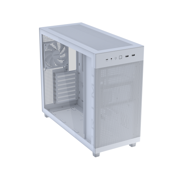 ASUS PRIME AP303 TG White Midi Tower Bianco [90DC00V3-B39010]