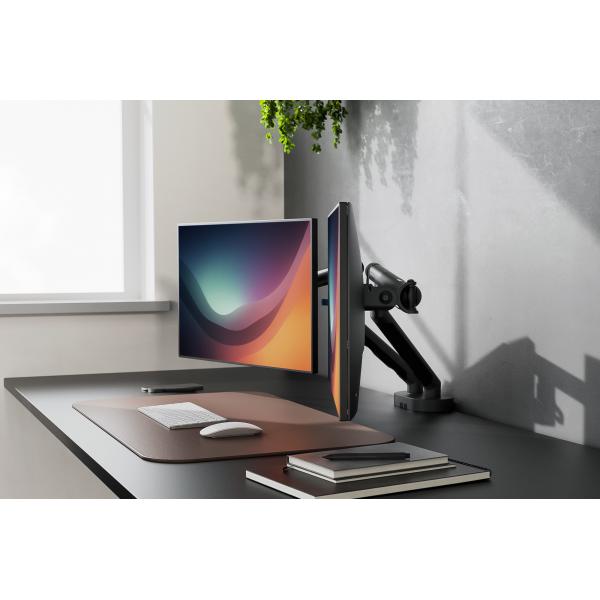 Digitus Dual Design Monitor Mount - 2x35inch - 2x10kg - Mechanical Spring - VESA 75x75 - 100x100 - Black [DA-90471]