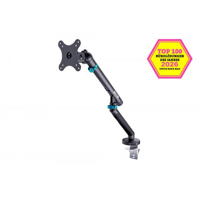 Digitus Single Design Monitor Mount - 35inch -10kg - Mechanical Spring - VESA 75x75 - 100x100 - Black [DA-90469]