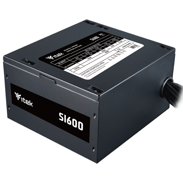 ITEK ALIMENTATORE SI600 - 600W, EFFICIENZA 80+, PFC ATTIVO, 12CM SILENT FAN [ITPSESI600]