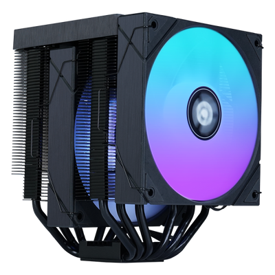 ITEK DISSIPATORE AD ARIA ICY-6HATP - SKT UNIVERSALE, 250W TDP, 6 HEATPIPE, 2X12CM FAN, ARGB TEMP. [ITACI6HATP]