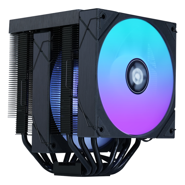 ITEK DISSIPATORE AD ARIA ICY-6HATP - SKT UNIVERSALE, 250W TDP, 6 HEATPIPE, 2X12CM FAN, ARGB TEMP. [ITACI6HATP]