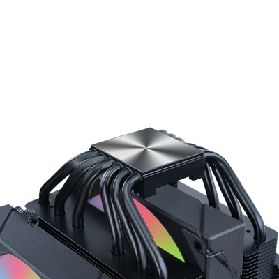 ITEK DISSIPATORE AD ARIA ICY-6HATP - SKT UNIVERSALE, 250W TDP, 6 HEATPIPE, 2X12CM FAN, ARGB TEMP. [ITACI6HATP]